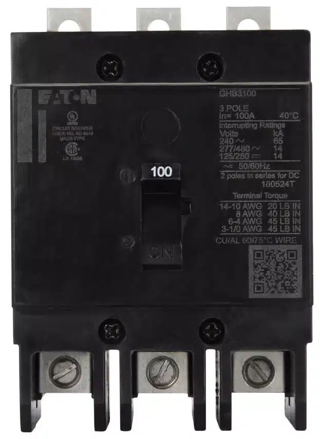 An Eaton GHB3015 Circuit Breaker